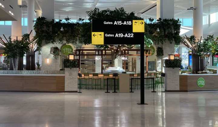 The new Terminal A at Newark Liberty International Airport.