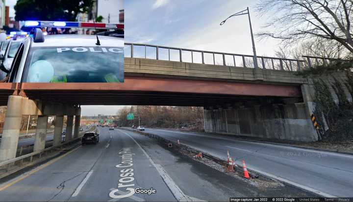 The crash happened in Yonkers on the Cross County Parkway at the Seminary Avenue overpass, police said.