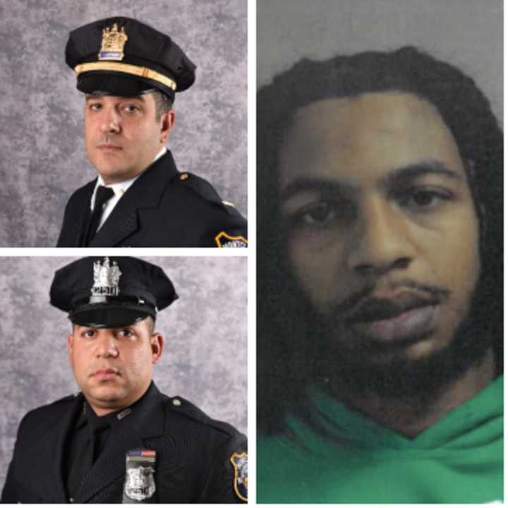 Lt. Michael DeGrazio, PO Kevin Ortiz and Tashawn Hall.