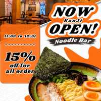 <p>Kanji Noodle Bar is offering discounted specials through Dec. 31.</p>