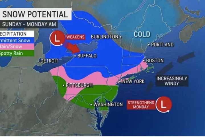 Projected Snowfall Totals Released For Storm System On Track For Region