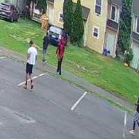 <p>Prosecutors released this photo of four people seen leaving the area of a murder on July 5 in Salem City. They are believed to have witnessed a portion of what happened.</p>