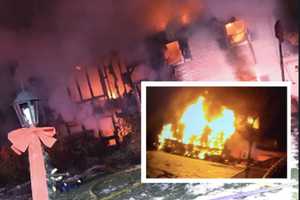 Massive Fire Burns Through Morris County Home