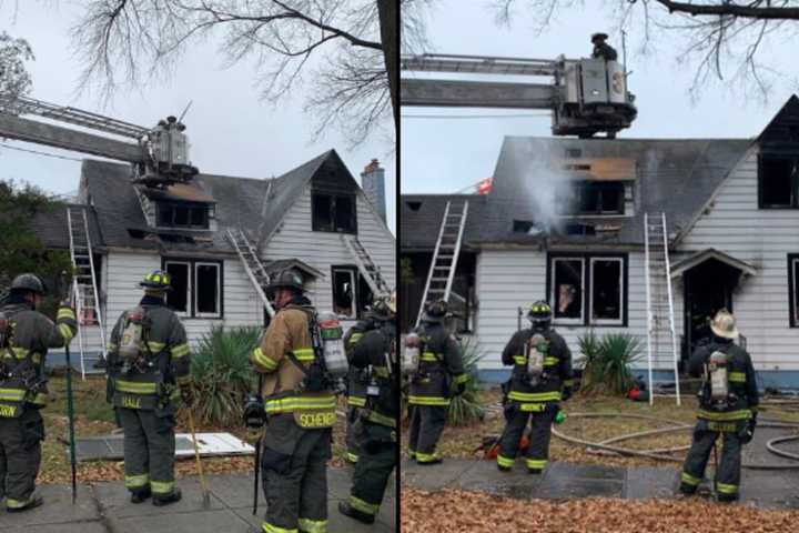 Firefighter Injured Battling Two-Alarm DC Blaze In Difficult Conditions (VIDEO)