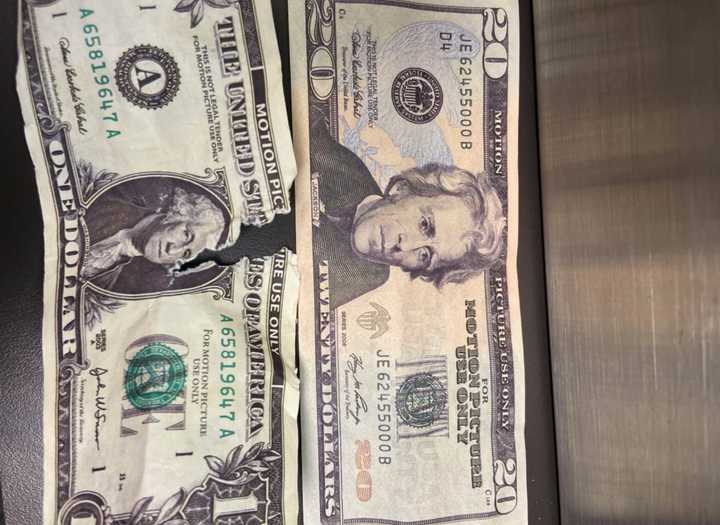 Police have issued a warning after a series of “fake” bills were found floating around in Blairstown.