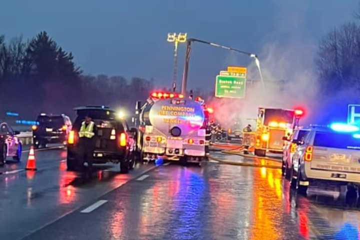 Massive 5-Vehicle Blaze Backs Up Traffic On Route 295