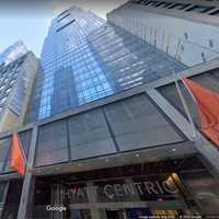 <p>Cheney fell from Bar 54, located at the top of the Hyatt Centric Times Square New York, pictured here.</p>