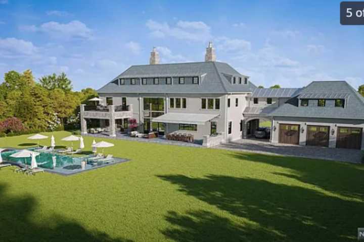 Newly-Built Franklin Lakes Mansion With Tennis Courts, Pool Listed At $6.499M