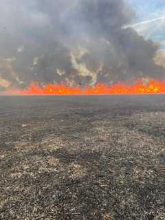 Firefighters Battle Massive Brush Fire In South Jersey