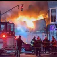 <p>Bergenline Avenue fire.</p>