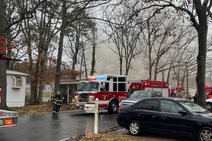 Fire Destroys Home At Toms River Trailer Park