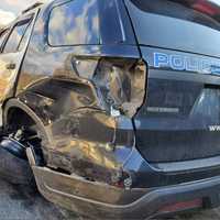 Police Car Totaled By Distracted Driver: South Brunswick PD