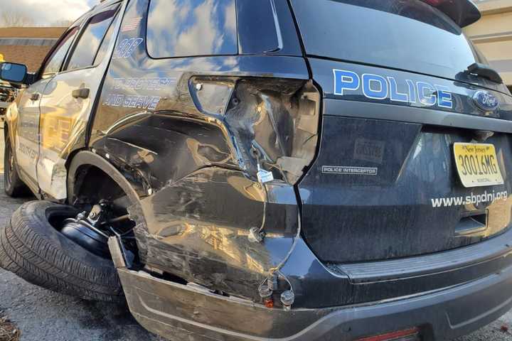 Police Car Totaled By Distracted Driver: South Brunswick PD