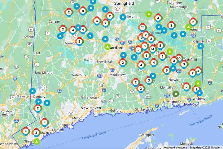 Thousands Without Power In CT From Strong Wind Gusts, Ice On Trees In Some Spots