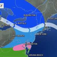 <p>Snowy weather is being forecast across the region for Saturday, Feb. 25.</p>