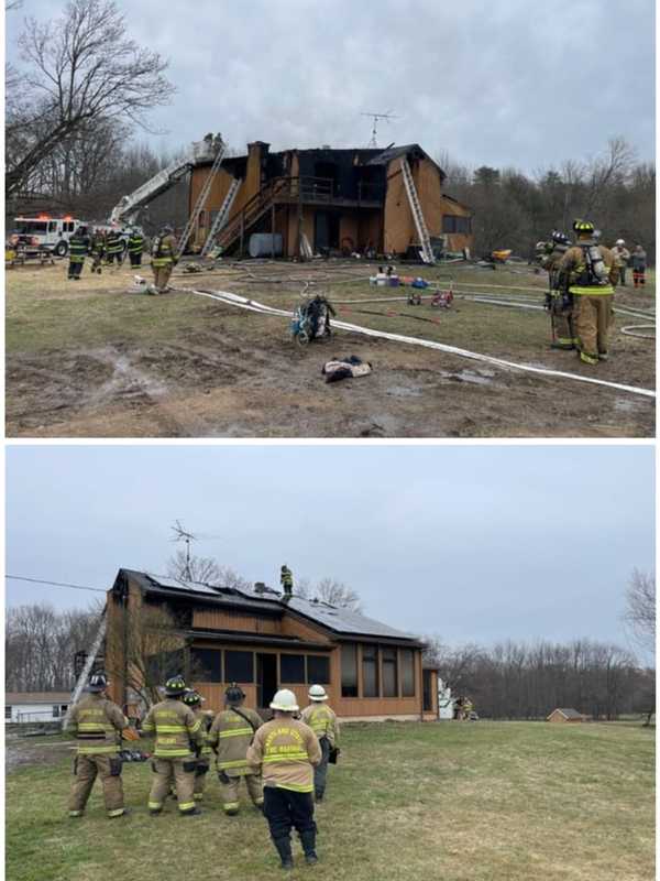 Firefighter Airlifted To Hospital After Battling Blaze At Historic Cecil County Home: Officials