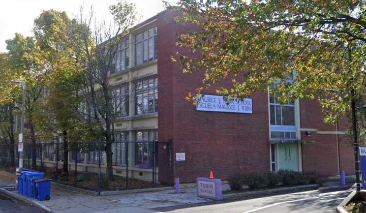 The incident happened at the Maurice J. Tobin School in Roxbury