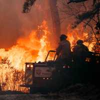 <p>The wildfire at Stafford Forge Wildlife Management Area.</p>