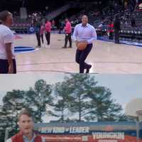 <p>Both politicians have shown that they can hoop.</p>