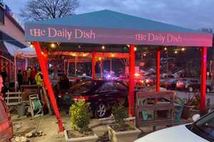 Car Drives Into Outdoor Dining Area Of Silver Spring Restaurant