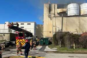 Firefighters Work For Hours To Extinguish Wastewater Plant Flames