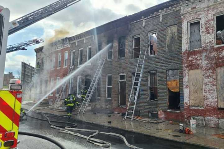 Man Allegedly Jumps Out Window Of Flaming Baltimore Rowhome