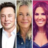 <p>Elon Musk, Chelsea Handler, and Jen Fessler.</p>