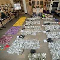 <p>Various items seized in search</p>