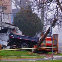 <p>The crash scene. (Photo courtesy Jersey Shore Fire Response)</p>