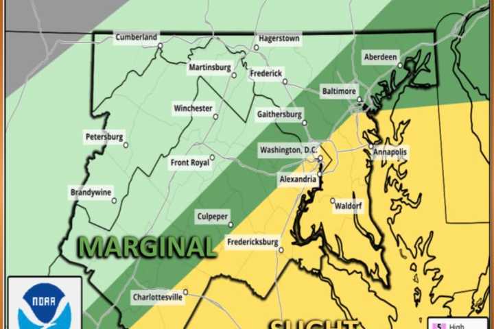 Hail, 70MPH Wind Gusts Could Hit Parts Of DMV Region During Incoming Storm