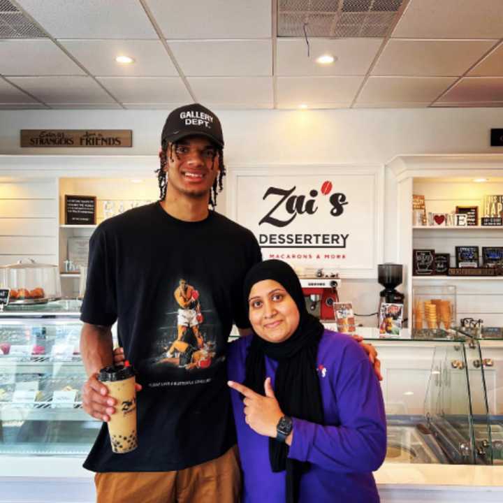 Dominick Barlow stopped by Zai&#x27;s Dessertery in Bergenfield.