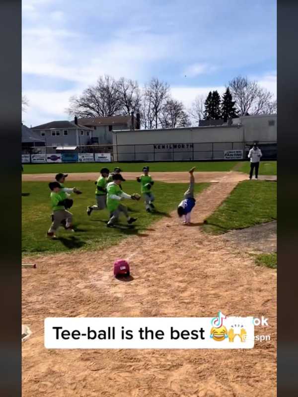 Cartwheeling Kid Goes Viral: Kenilworth Teeball Player Gets Shoutout From ESPN, GMA