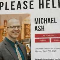 <p>A missing persons poster for 35-year-old Michael Ash</p>