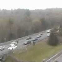 <p>Traffic was at a slow crawl due to a six-car crash on I-495 in Lawrence</p>