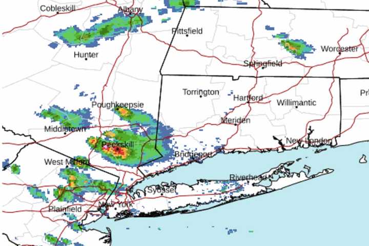 Line Of Thunderstorms, Some Severe, Sweeping Through Region