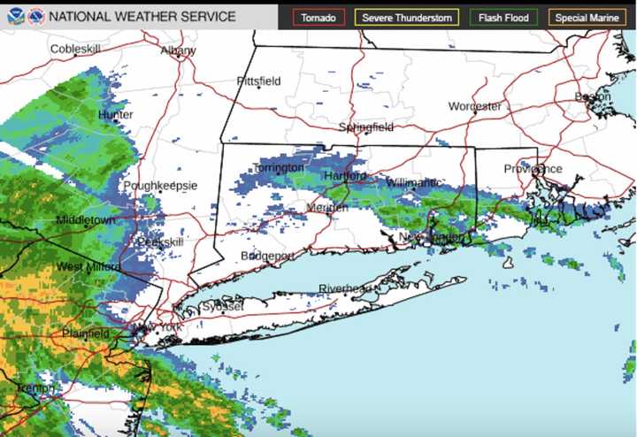 A line of thunderstorms, some severe, is sweeping through the region from the west to the east on Monday, June 12.