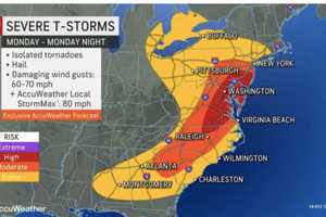 Severe Weather Threat: Scattered Storms Could Bring Damaging Winds, Hail, Isolated Tornadoes