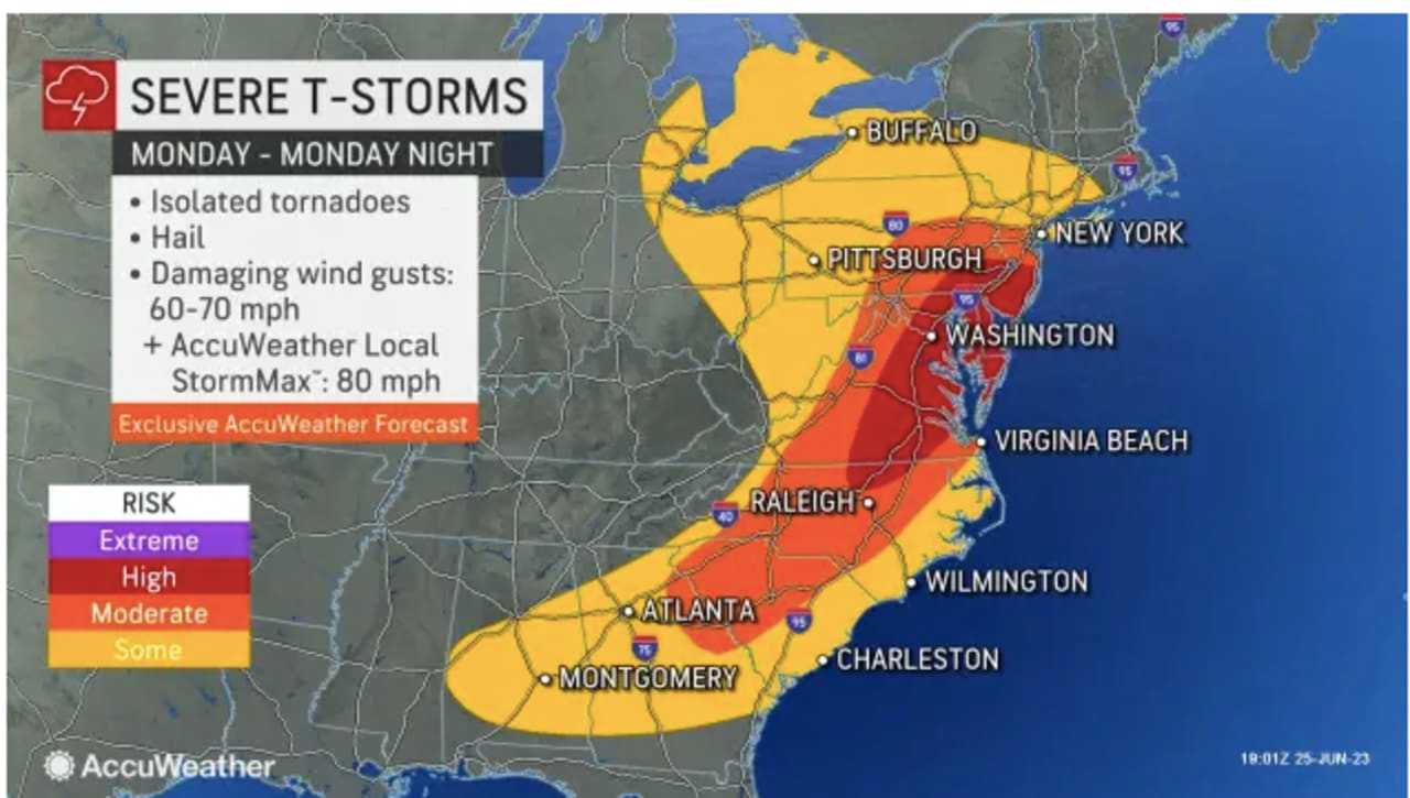 Severe Weather Threat: Scattered Storms Could Bring Damaging Winds ...