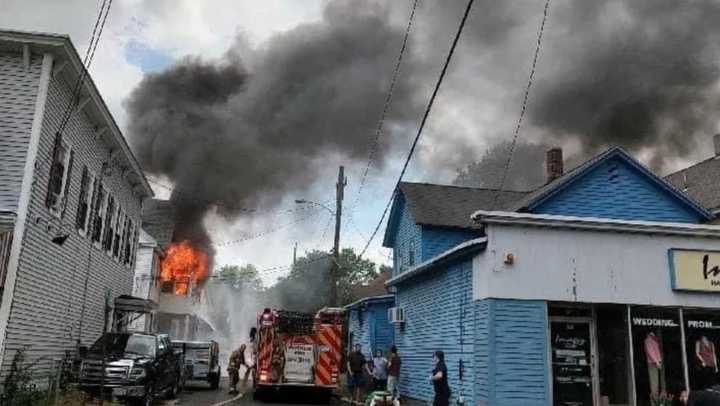 A Westfield home was destroyed by a 2-alarm fire on Tuesday, June 27