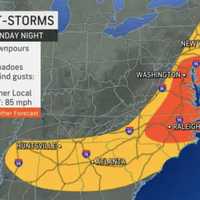 <p>Severe storms Monday, July 3.</p>