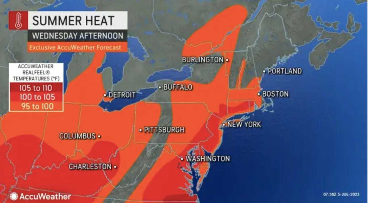 Heatwave? Temps Could Feel As Hot As 105 Degrees Across East Coast This ...