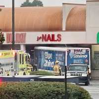 <p>A truck carrying propane slammed into Chicken Holiday&#x27;s entrance after plowing through two SUVs parked in front of Pets Supplies Plus after running a red light. Wednesday July 19 near Berkeley Plaza. (Photo Courtesy Ocean County Scanner News (OCSN))</p>