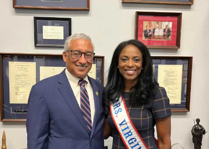 Ingird Bynam and Congressman Bobby Scott.