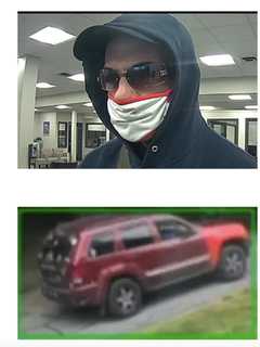 Know Him Or This Vehicle? Bank Robbery Suspect On Loose In Region, Police Asking For Help