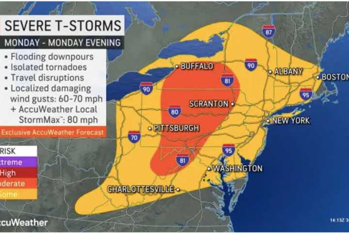 New Rounds Of Storms On Track For Region After Dry, Pleasant Weekend: 5-Day Forecast