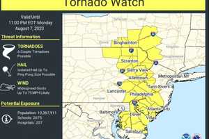 Tornado Watch In Effect For South Jersey