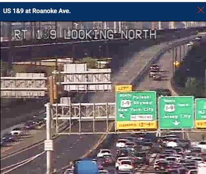 A crash on the Pulaski Skyway had traffic backed up  for miles.