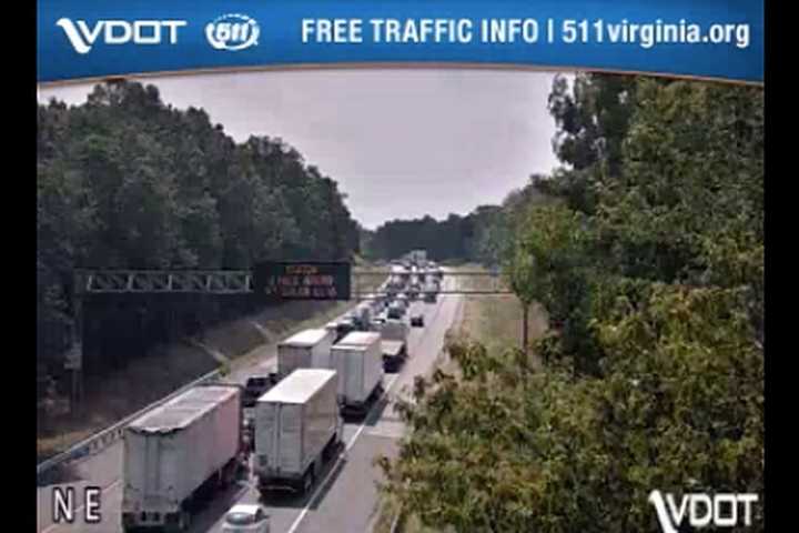 Tractor Trailer Crash Jams I-95 In Spotyslvania