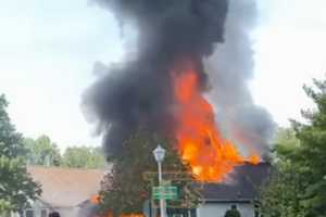 3-Alarm Blaze Destroys Home On Jersey Shore