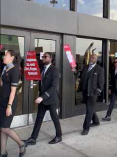 United Flight Attendants Picket At Newark Airport: 'Our Job Is Not To Run This Airline'